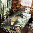 thumbnail image 1 of Photo Vraie 3D T-Rex Dinosaure dans la Forêt Literie Simple Complet Couette / Édredon, 1 of 2