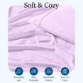 thumbnail image 4 of 400 Thread Count 100% Egyptian Cotton 3-Piece Flat Sheet (1 Flat + 2 Pillow Covers) Size Queen Color Lavender Solid, 4 of 5
