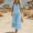 *Light Blue, variant on ClodeEU Women's V Neck Short Sleeve Tiered Midi Dress,Casual A Line Flowy Dress Green,Women's Plus L