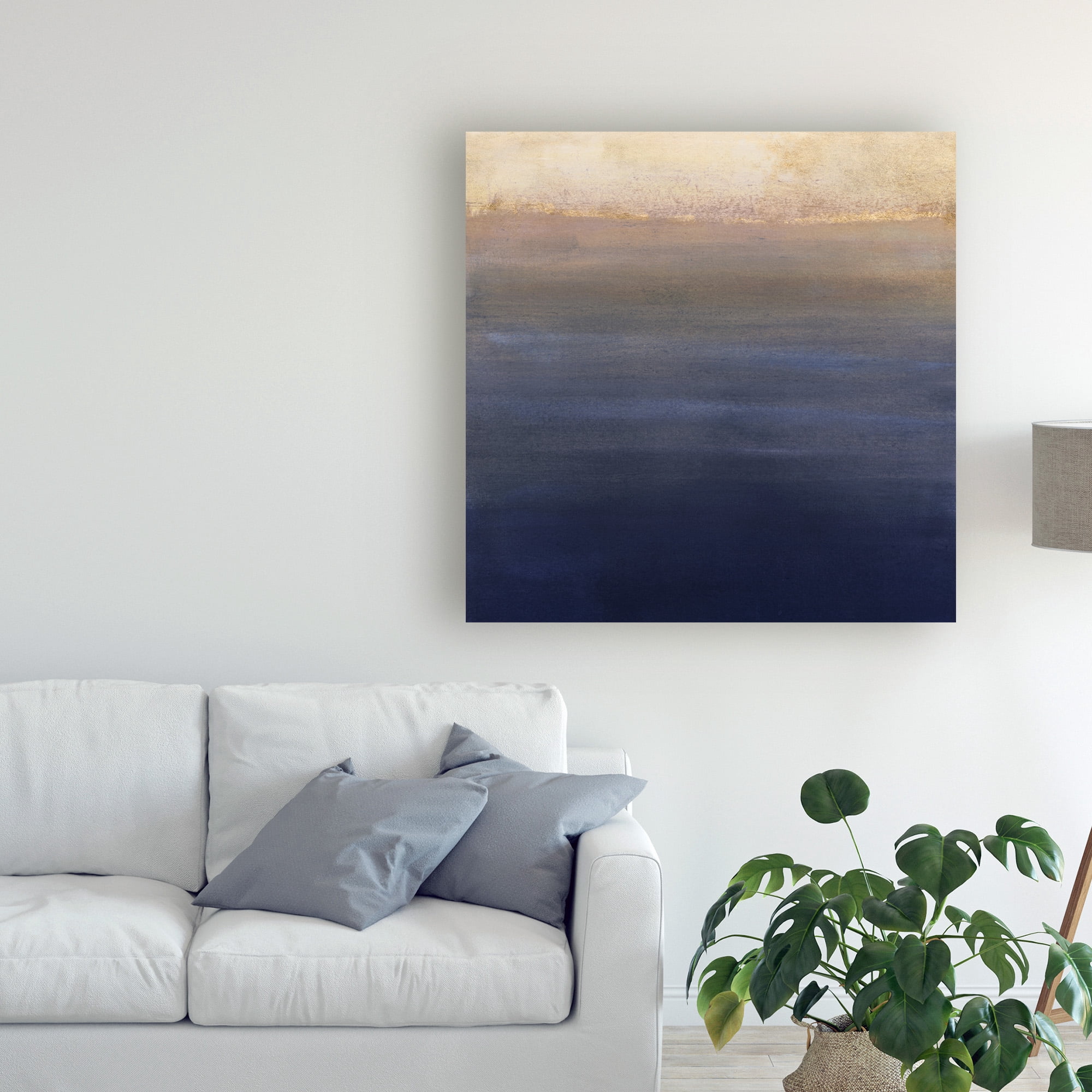 Trademark Fine Art 'Indigo Sundown II' Canvas Art by Victoria Borges