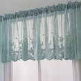 thumbnail image 3 of Cortinas semitransparentes de encaje con bolsillo para barra, cortinas cortas para ventana para cocina, salón, comedor, verde, 54x24 pulgadas, 1 panel JM, 3 of 5