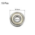 thumbnail image 2 of Uxcell 626ZZ Ball Bearings 6x19x6mm Carbon Steel Double Shielded ABEC3 15 Pack, 2 of 6