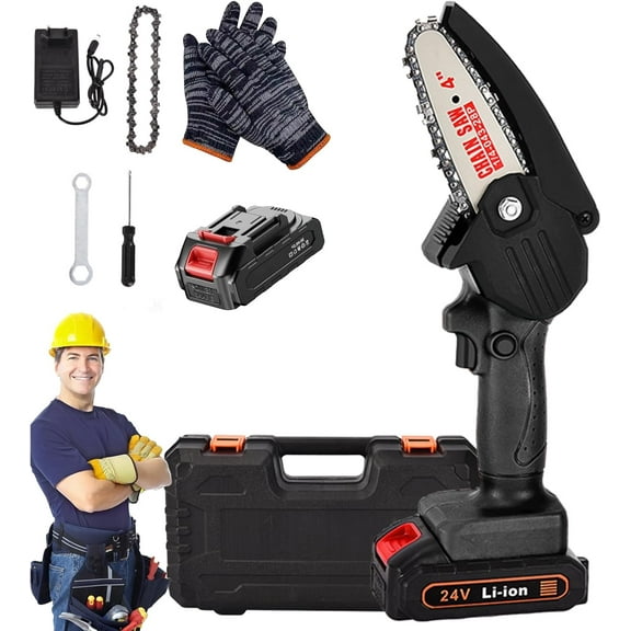 Wood Ranger Mini Chainsaw, 2025 New Portable Mini Power Chainsaw, Wood Ranger Mini Chainsaw Cordless, for Tree Branches, Courtyard and Garden