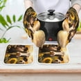 thumbnail image 6 of Farm Cows Oven Mitt And Pot Holder Set Oven Glove for Kitchen Baking Cooking Grilling, 6 of 6
