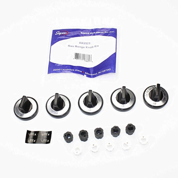 Supco Universal Gas Range Knob Kit, RK203
