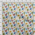 thumbnail image 4 of oneOone Rayon Medium Blue Fabric Beach Craft Projects Decor Fabric Printed By The Yard 56 Inch Wide, 4 of 4
