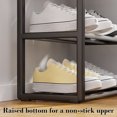 thumbnail image 6 of Miogawg Stackable Small Shoe Rack, Entryway, Hallway And Closet Space Saving Storage And Organization (4-Tier), 6 of 6