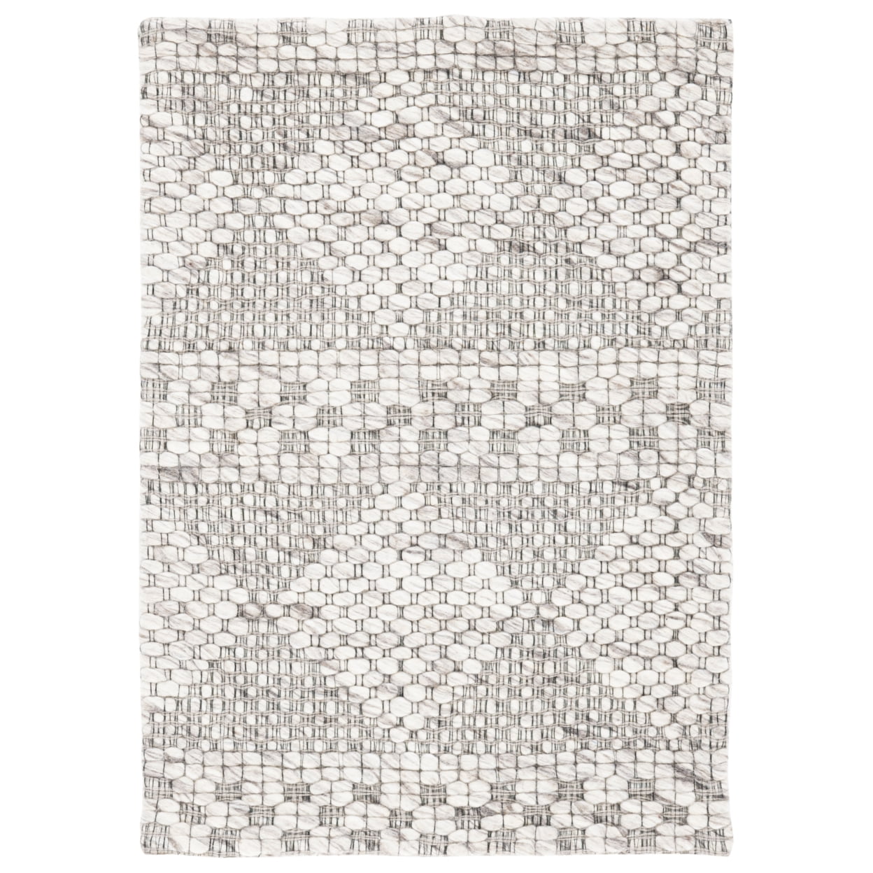 SAFAVIEH Marbella Matilda Diamond Area Rug, Beige/Grey, 7' x 7' Round