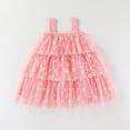 thumbnail image 4 of Baby Girls Dress Toddler Girl Strap Floral A-Line Princess Dresses Kids Summer Beach Vacation Clothes, 4 of 6