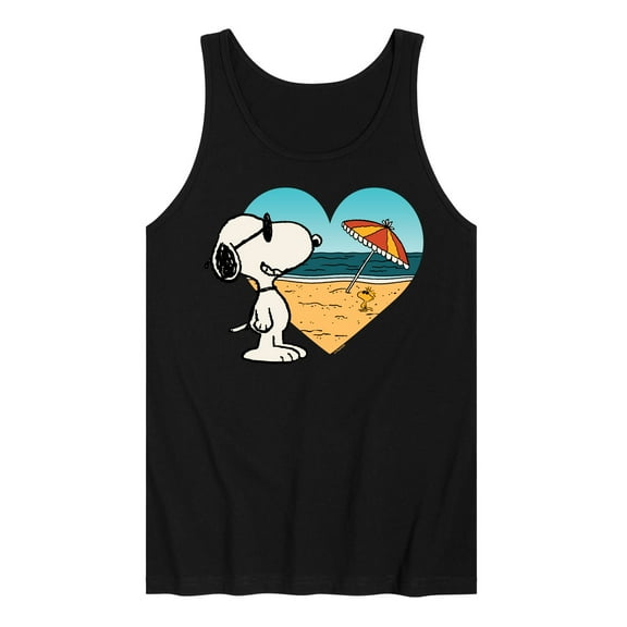 Peanuts - Summer Edition - Snoopy Hearts the Beach - Men's Jersey Tank Top