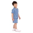 thumbnail image 4 of Wonder Nation Toddler Boys Chambray Shirt and Short Set, 2 Piece, Sizes 12M-5T, 4 of 7
