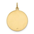 thumbnail image 4 of FJC Finejewelers 14 kt Yellow Gold Solid Polished/Satin Small Round St. Christopher Medal 24 x 17 mm, 4 of 6