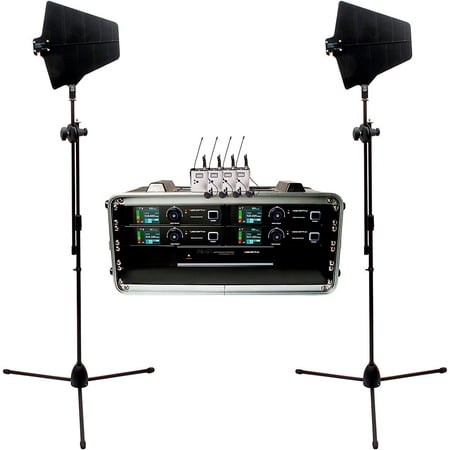 UPC: 0692868237829 | VocoPro BENCHMARK-QUAD-BP 4-Channel True Diversity Body Pack and Lavalier Microphone System