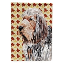 Otterhound Fall Leaves Garden Flag