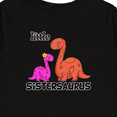 thumbnail image 4 of Inktastic Little Sistersaurus Girls Long Sleeve Toddler T-Shirt, 4 of 5