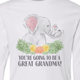 thumbnail image 4 of Inktastic You're Going to be a Great Grandma Elephants with Flowers Long Sleeve Youth T-Shirt, 4 of 5