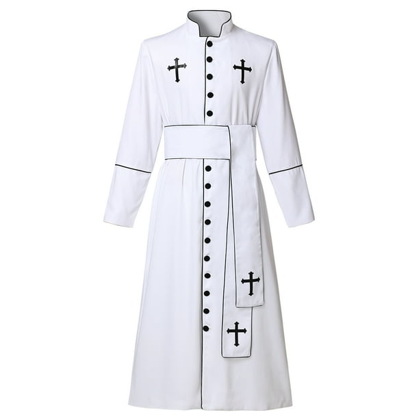 GRACEART Lady's Priest Cassock Pastor Robe Church Robe Clergy Ladies