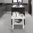 thumbnail image 3 of Stainless Steel Work Table, Restaurant Grade Backsplash Table, 440 lbs Capacity Garage Bench, 3 of 16