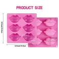 thumbnail image 3 of Gnmfd 6-Cavity Hot Lip Mould Baking Cake Mold, Food-Grade Silicone Lip Chocolate Mold for Valentine's Day, Wedding, Party, DIY Candy, Soap, Ice, Oven, Microwave, Refrigerator Use, Desserts, 3 of 9