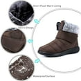 thumbnail image 2 of CHICVOMEY Winter Boots for Women Fur Lined Warm Snow Boots with Velcro Strap Comfortable Outdoor Waterproof Ankle Boots, 2 of 6