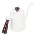 thumbnail image 1 of Small Size, Professional Gooseneck Design, Simple Modeling, Food Grade Stainless Steel, Ergonomic Handle, 304 Stainless Steel Coffee Pot with Wooden Handle,, 1 of 7