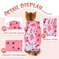 thumbnail image 3 of Traje de recuperación para gatos después de la cirugía, disfraz de camisa con vendaje quirúrgico elástico para cachorros, gatitos castrados, heridas abdominales, daños en la piel, destete, 3 of 6