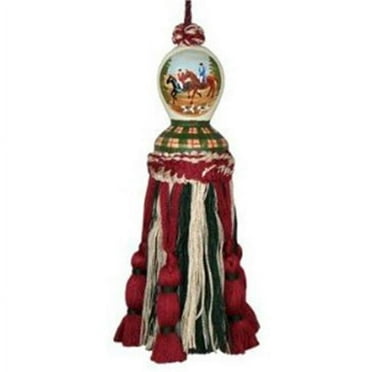 Hunt hand painted tassel
