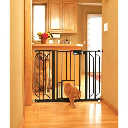 Carlson Super Wide Walk Through Pet Gate Black - Walmart.com