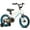 White, variant on Glerc NuNu 16 Inch Kids Bike BMX Style for 4 5 6 7 8 Years Old Boys Girls, Toddler Bicycles with Training Wheels & Coaster Brake, Black & Green