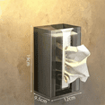 thumbnail image 5 of 2Pcs Punch-Free Tissue Box Wall-Mounted Paper Towel Napkin Storage Box Bathroom Toilet Kitchen Tissue Holder, 5 of 5