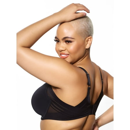 Paramour by Felina - Marvelous Side Smoothing T-Shirt Bra - Bras for Women  Seamless Bra  Lingerie for Women  Plus Size Bra (Color Options) (Black  42D)
