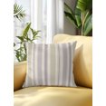 thumbnail image 1 of Outdoor Pillows Waterproof, Farmhouse Stripe Bedding Throw Pillows with Insert for Couch Sofa Bed, Boho Country Vintage Purple Striped 16x16 Inch Pillowcases Decorative Camping Patio Pillow Set of 1, 1 of 7