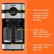 Krups Simply Brew 10 cup Digital Coffee Maker, KM205D50
