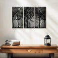 thumbnail image 2 of Elephant Stock Haunted Forest Wall Art - Horizontal Multi Panel Canvas - Living Room Wall Decor - Gothic Multi Panel - Black And Gray Decor - 23" x 14", 2 of 4