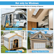 UCINNOVATE Reflective Insulation Sheet, Window Foil Insulation for Summer Heat, 39x118 inch RV Insulation Double Side Aluminum Thermal Bubble Wrap, Reflectix Insulation for Attic RV Window Garage Roof