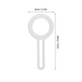 thumbnail image 2 of PENIKOKO White Double Sided Pet Brush for Home Use Removes Loose Hair from Cats and Dogs, 2 of 8
