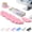 Dark Pink, variant on Tecknet Basics Ergonomic Cloud Keyboard Wrist Rest Set, Pain Relief, Non-Slip with Coaster for Laptop, Office, Gaming-Rainbow