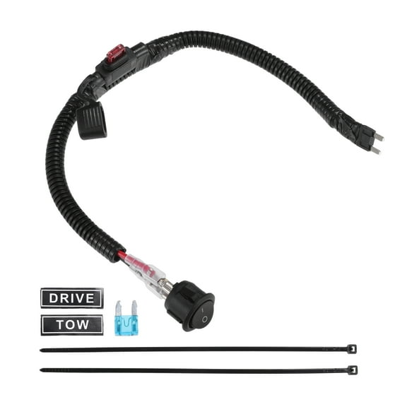 Unique Bargains 1 Set Universal Car Switched Fuse Kit Automotive Switched Fuse Switch for Car Durable Plastic Black