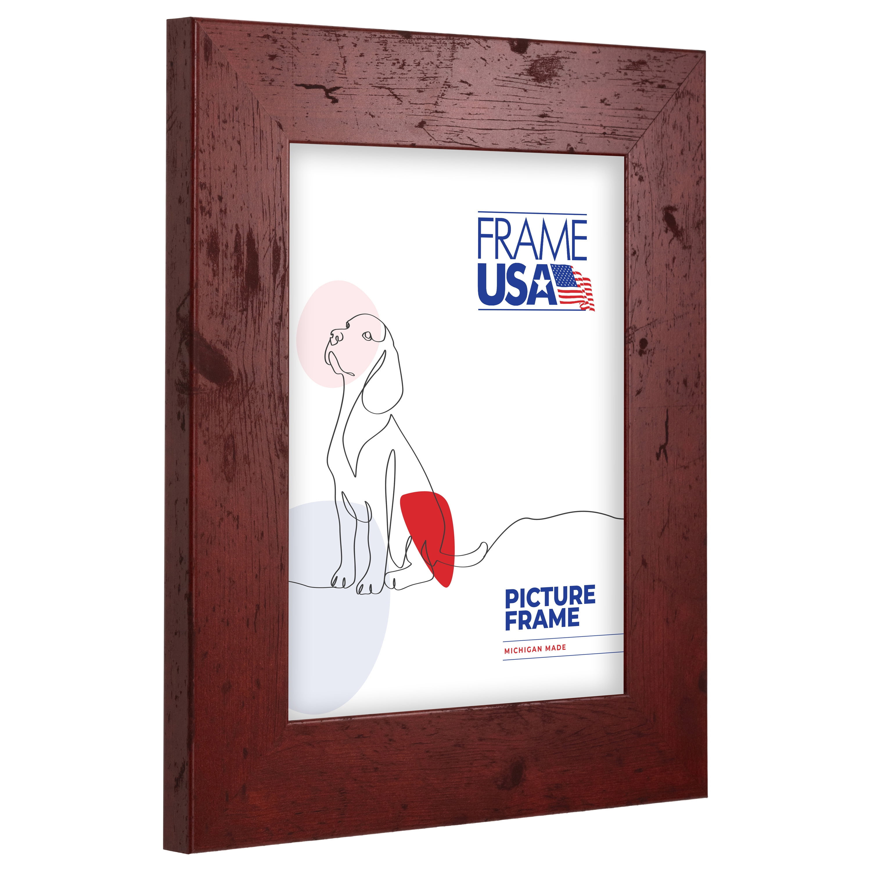 Rustic Wide Red 18x24 Inch Picture Frame