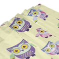 thumbnail image 4 of Shower Curtain, Cute Cartoon Owls Waterproof Fabric Plastic Shower Curtain, Drying Fast Bathroom Curtain with 9 Buttonholes, Ruffle Shower Curtain 60x72in, 4 of 8