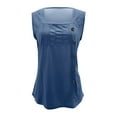 thumbnail image 4 of Admvng Tank Tops for Women Summer Square-Neck Solid Sleeveless Casual Tank Top Blouse S-5XL, 4 of 5