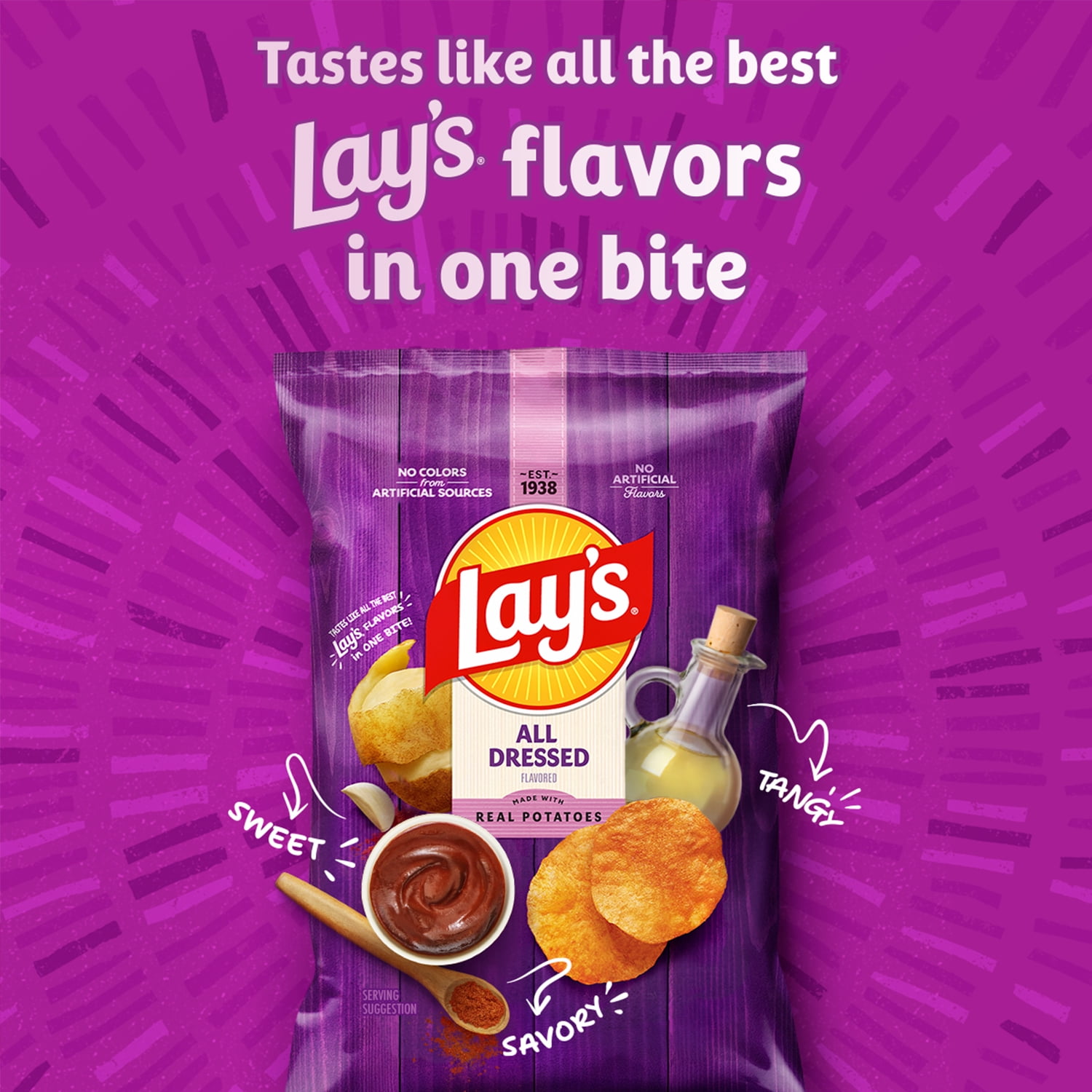 Lay's Lover's Potato Chips Variety pack of Chips (Pack of 21)
