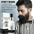 thumbnail image 5 of Kit de cuidado de barba JAAS Facial hidratante Anti Frizz crecimiento de barba Set de regalo para hombres, 5 of 5
