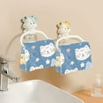 thumbnail image 6 of 6 Packs Cute Cats Face Kitchen Dish Towels Soft Absorbent Dish Cloths 11"x11", 6 of 9
