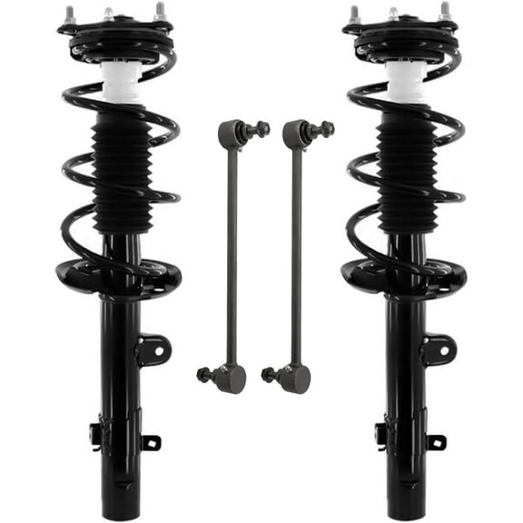 Detroit Axle - Front Struts Sway Bars for 2017-2022 Honda CR-V 2 Struts with Coil Spring 2 Sway Bar Links 2018 2019 2020 2021 Suspension Replacement