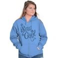 thumbnail image 4 of Funny Sow Cool Gardening Flower Pun Zip Hoodie Sweatshirt Women Brisco Brands 4X, 4 of 6