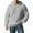 Light Gray, variant on Men's Hooded Ribbed Knit Sweater Pullover Long Sleeve Casual Hoodie Sweater Top