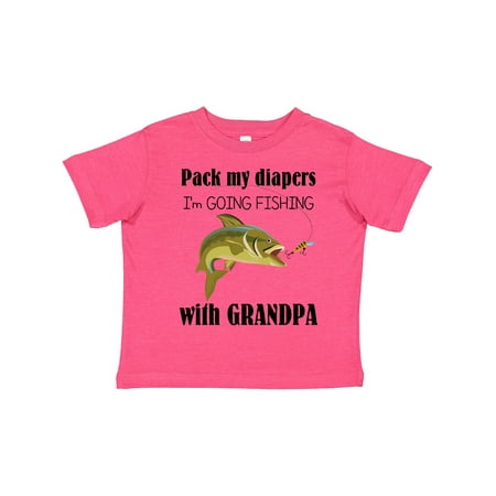 

Inktastic Going Fishing with Grandpa Gift Toddler Boy or Toddler Girl T-Shirt