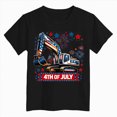 thumbnail image 4 of TOWED22 Boys Tops 5-16 Years Short Sleeve Crew Neck T-Shirts Basic Solid Color Tees(Black,11-12 Y), 4 of 4