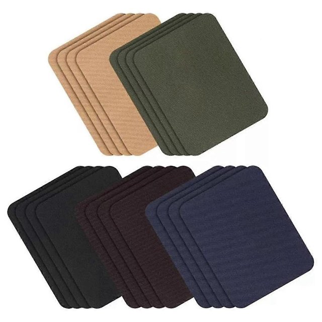 Iron on Repair Patch, 20PCS Multi-Color Fabric Patches Iron on for Clothing Repair Size 3.7In By 4.9In(9.8 cm X 12.8 Cm)